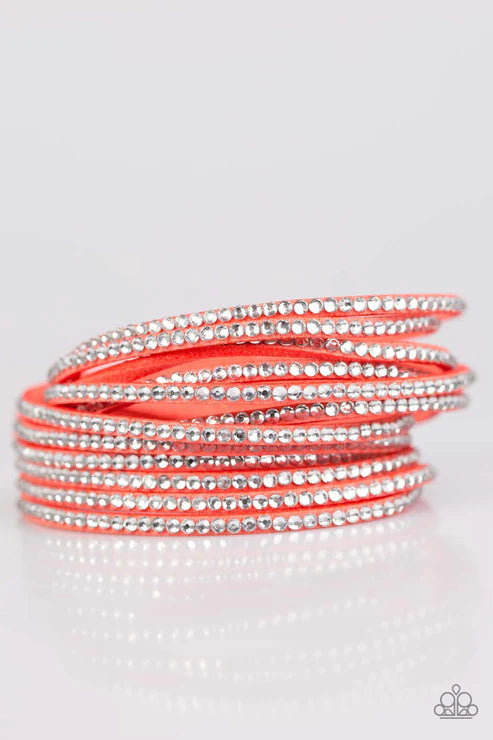Do The Hustle Red Wrap Bracelet ****Pictures show orange bracelet*
