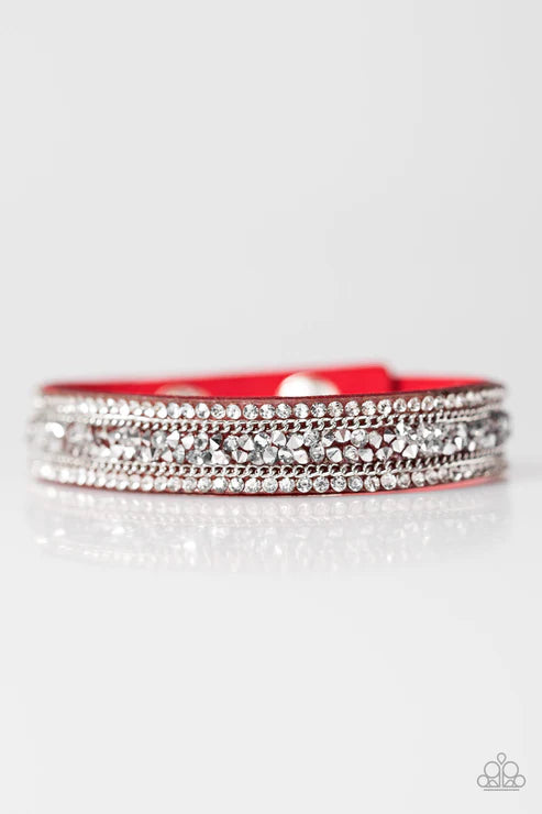GLAM On Fire Red Wrap Bracelet*