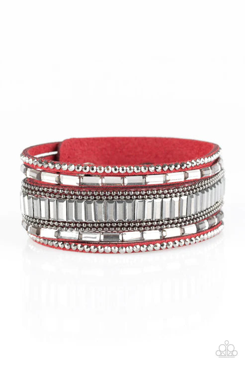 Spectacular Shimmer Red Wrap Bracelet