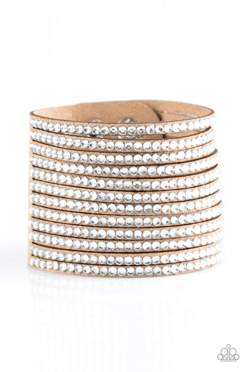 The Boss Is Back 3 Brown Wrap Bracelet