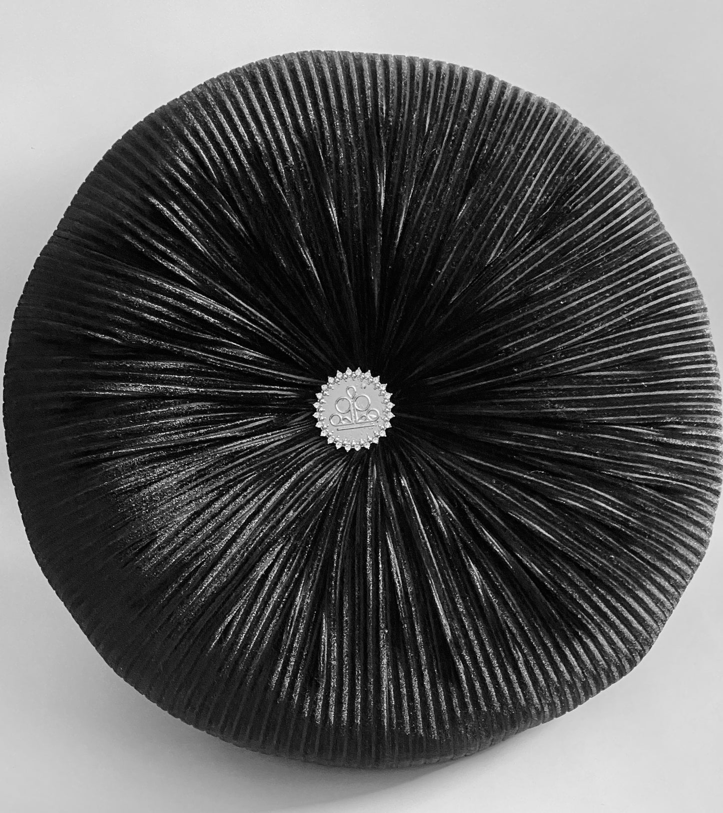 Paparazzi Black Round Throw Pillows