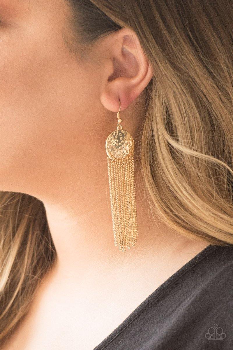 Solar Scene Gold Earrings – Mz. Netta's Jewels