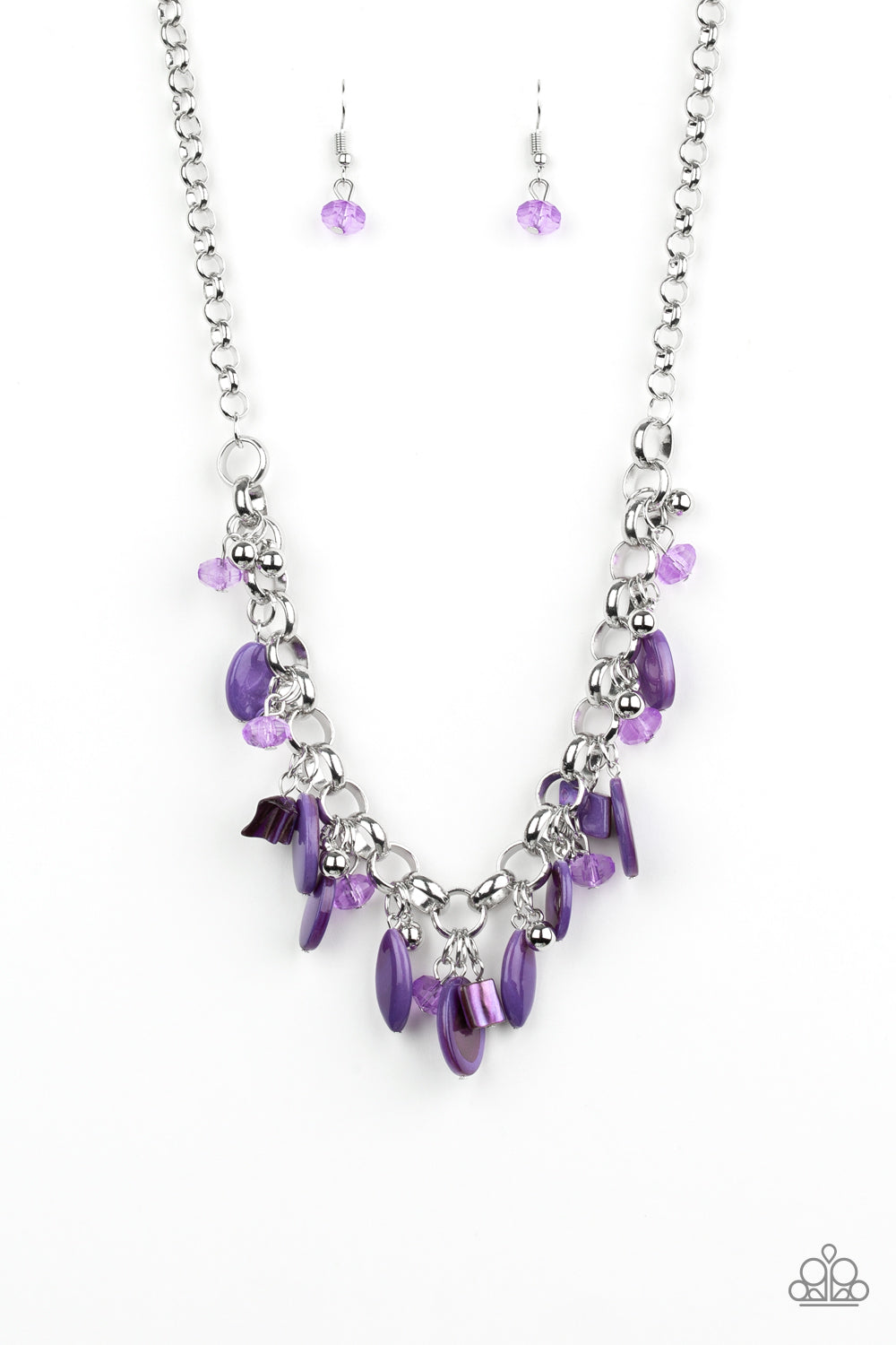I Want To SEA The World Purple Necklace