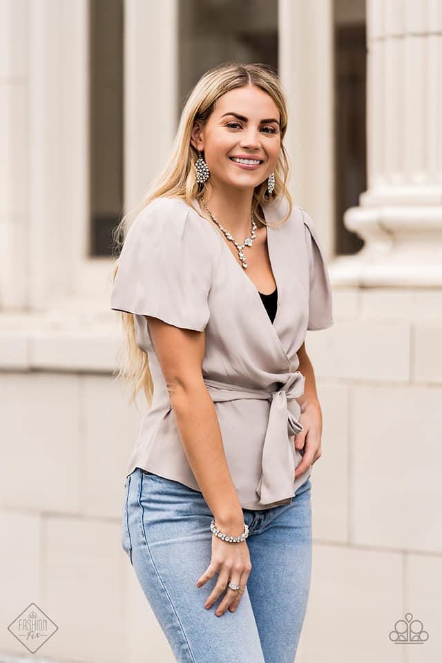 Here Comes The BRIBE White Bracelet - February 2020 Fiercely 5th Avenue Fashion Fix