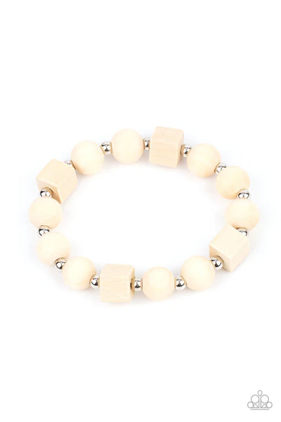 Timber Trendsetter White Bracelet - Fashion Fix Exclusive