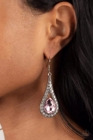 A-Lister Attitude Pink Earrings - Fashion Fix Exclusive