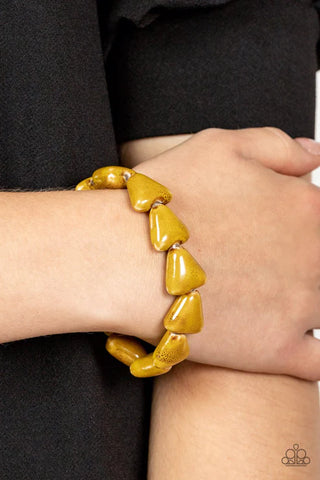 SHARK Out of Water Yellow Bracelet - Fashion Fix Exclusive