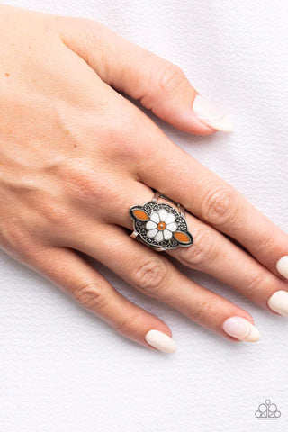 Wildflower Walkabout White Ring - Fashion Fix Exclusive