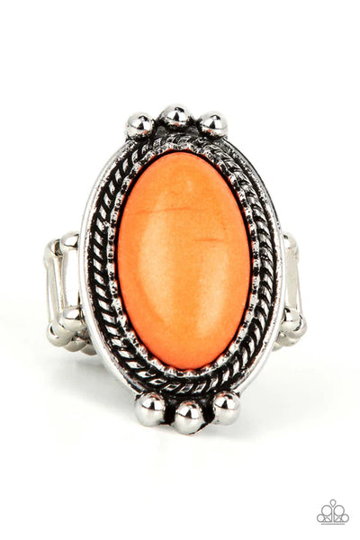 Lost in Sagebrush Orange Ring - Fashion Fix Exclusive