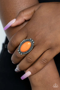 Lost in Sagebrush Orange Ring - Fashion Fix Exclusive