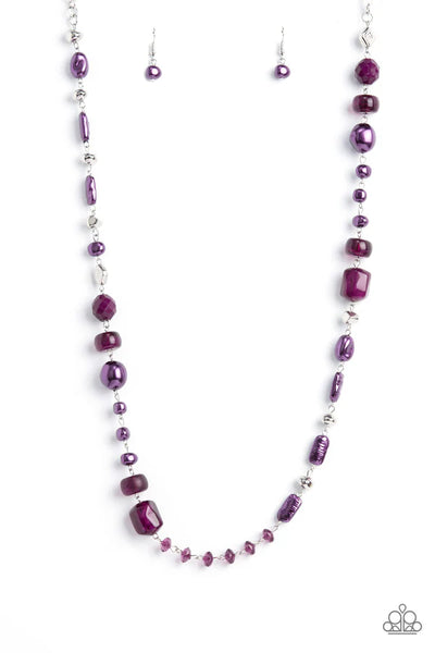 Juicy Gossip Purple Necklace - Fashion Fix Exclusive