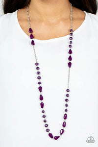 Juicy Gossip Purple Necklace - Fashion Fix Exclusive