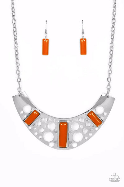 Real Zeal Orange Necklace - Fashion Fix Exclusive