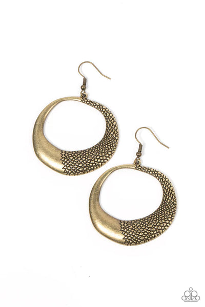 Downtown Jungle Brass Earrings - Fashion Fix Exclusive