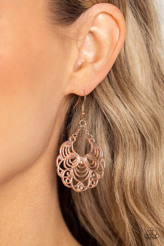 Frilly Finesse Gold Earrings - Fashion Fix Exclusive