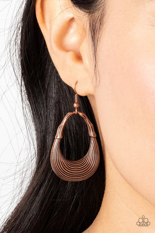 Terra Timber Copper Earrings - Fashion Fix Exclusive