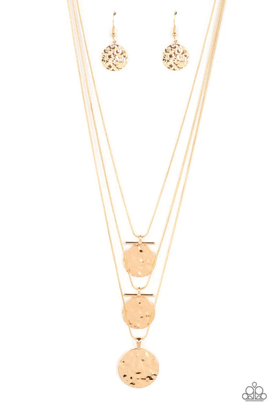 Dizzying Discs Gold Necklace - Fashion Fix Exclusive