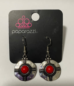 Southern Oasis Red Earrings - Fashion Fix Exclusive