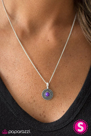 Always Sunny Purple Necklace