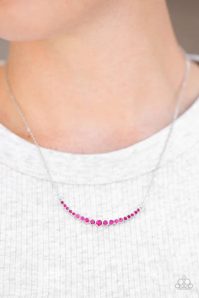 Rockin' Rhinestones Pink Necklace