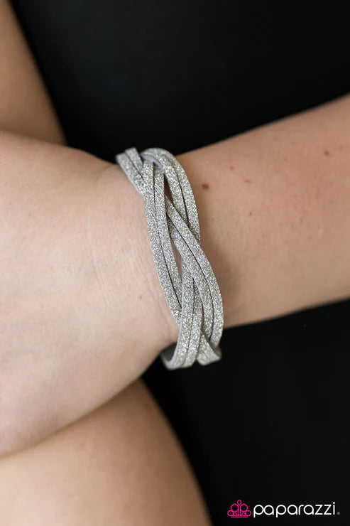 Rock Star Shimmer Brown Wrap Bracelet ***Picture shows silver bracelet