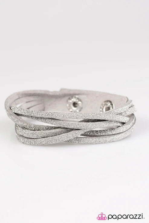 Rock Star Shimmer Brown Wrap Bracelet ***Picture shows silver bracelet