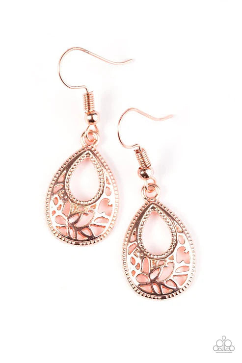 Drop A GLINT Copper Earrings