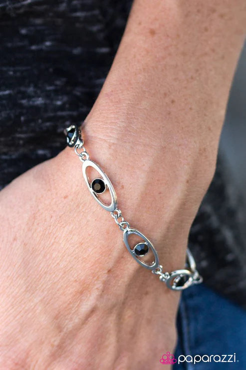 Starry Eyed Black Bracelet