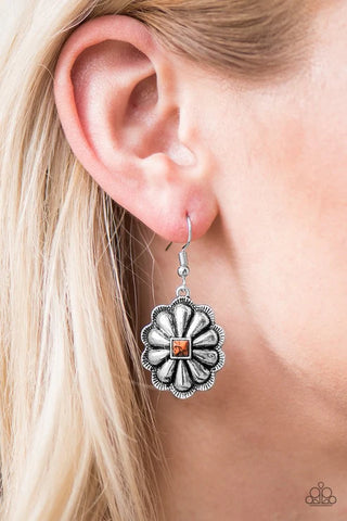 Canyon Daisy Orange Earrings