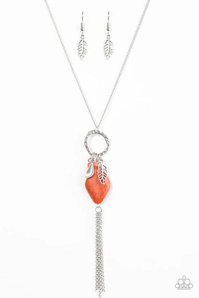 Stone Sonata Orange Necklace