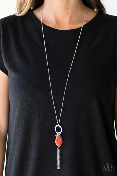 Stone Sonata Orange Necklace