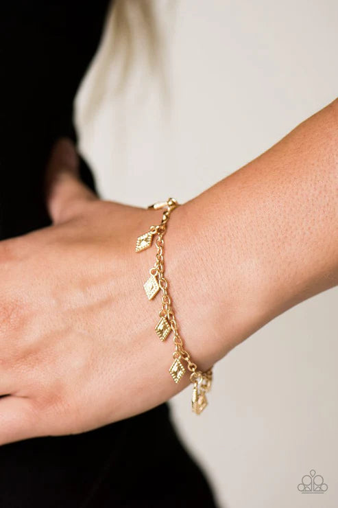 Diamond Dunes Gold Bracelet