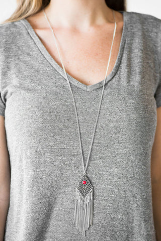 The Adventure Begins Red Necklace