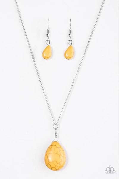 Stone Solo Yellow Necklace