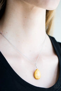 Stone Solo Yellow Necklace