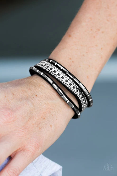 Girl Hustle White Wrap Bracelet ***Picture is of black bracelet (Copy)