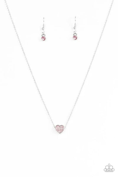 HEART-Headed Pink Necklace