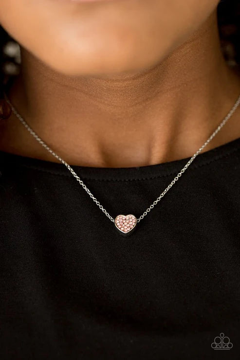 HEART-Headed Pink Necklace