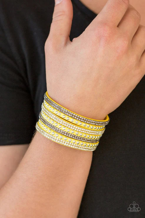 Victory Shine Brown Wrap Bracelet ***Pictures show yellow bracelet