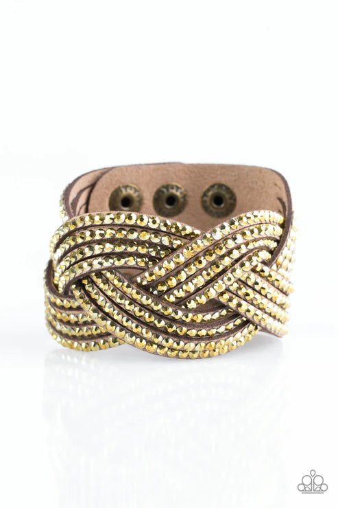 Top Class Chic Brass Wrap Bracelet