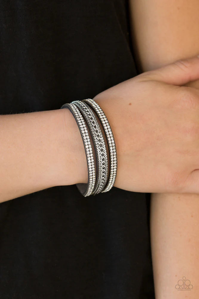 Unstoppable Silver Wrap Bracelet