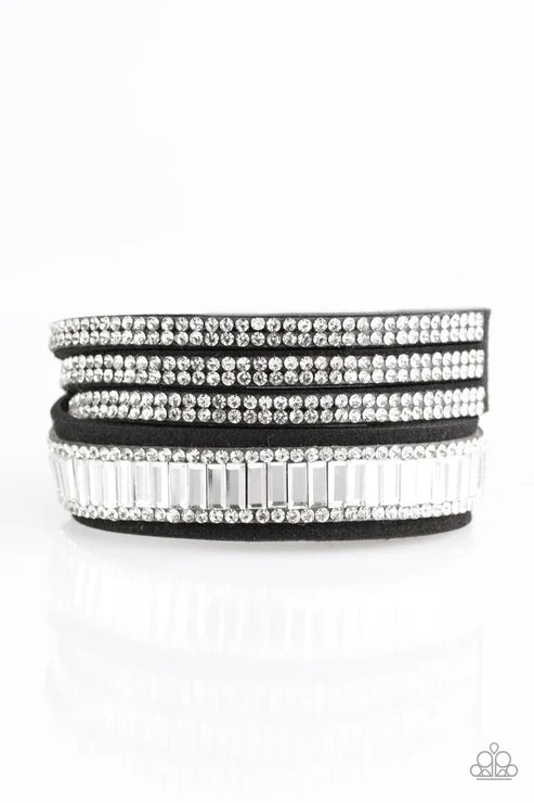 Just In SHOWTIME Black Wrap Bracelet