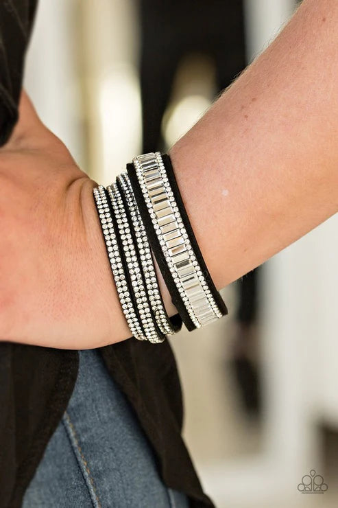 Just In SHOWTIME Black Wrap Bracelet