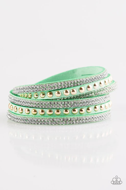 I BOLD You So! Green Wrap Bracelet
