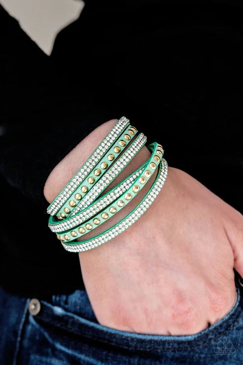 I BOLD You So! Green Wrap Bracelet