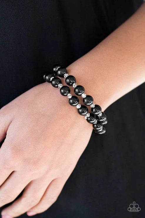 BALLROOM and Board Black Bracelet