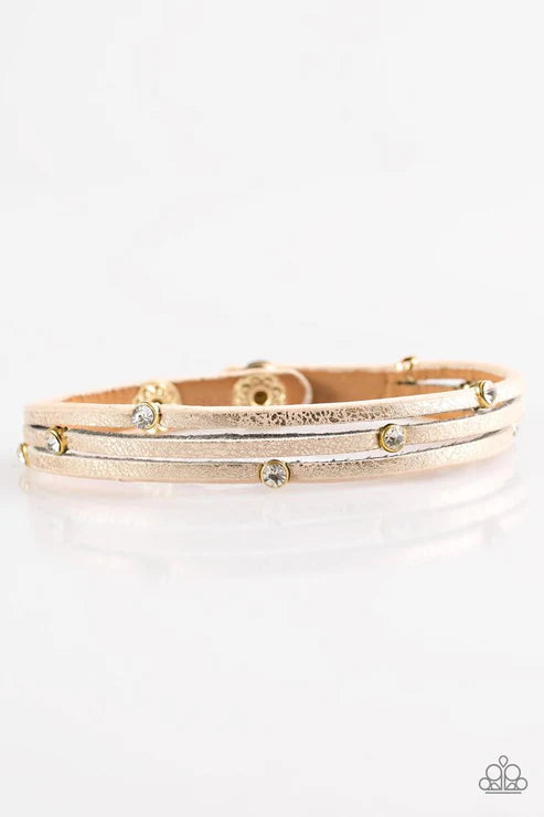 Drop A SHINE Gold Wrap Bracelet
