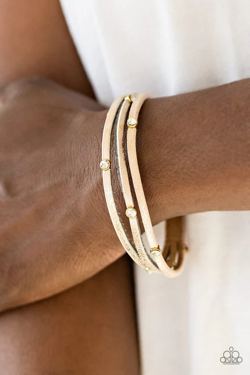 Drop A SHINE Gold Wrap Bracelet