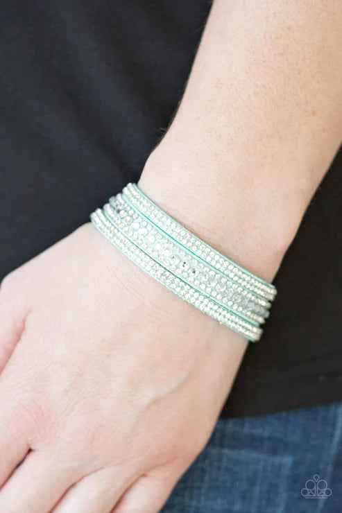 Harlem Hustle Green Wrap Bracelet