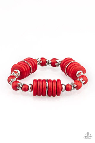 Sagebrush Serenade Red Bracelet - Fashion Fix Exclusive